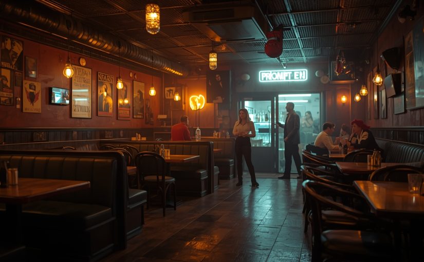 Zestawienie po klimatycznych klubokawiarniach i historycznych realiów